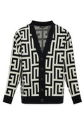 Balmain Monogram Buttoned Cardigan