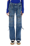 Off-White Cargo Zip Logo Patch Jeans