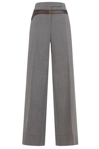 Prada Belt-Detailed Pleated Trousers