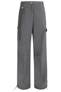 Ganni Straight-Leg Stretch Cargo Pants