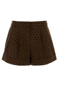 Fendi Falena Dots Printed Flared Shorts