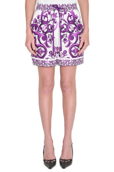 Dolce & Gabbana Majolica Printed Shorts
