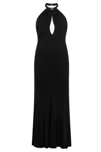 Roberto Cavalli Halterneck Cutout Dress