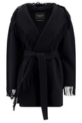 Balenciaga Belted Fringed Coat