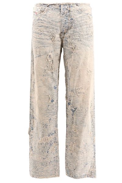 Diesel Logo-Patch Distressed Jeans