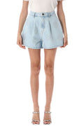 ROTATE Denim Studs Shorts