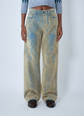 Acne Studios Flocked Straight-Leg Jeans