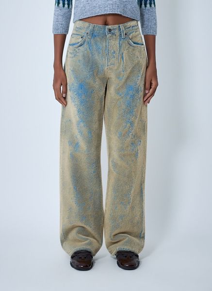 Acne Studios Flocked Straight-Leg Jeans