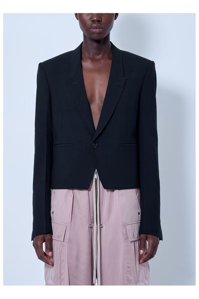 Rick Owens Alice Single Breasted Buckled-Strap Jacket