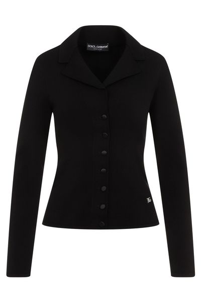 Dolce & Gabbana Logo Plaque Single-Breasted Blazer