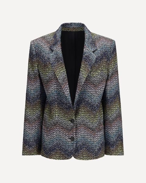 Missoni Sequined Zigzag Single-Breasted Blazer
