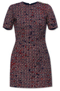 Gucci Crewneck Tweed Mini Dress