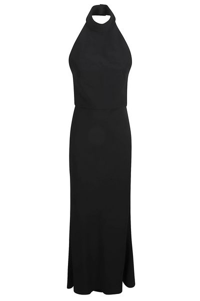 Alexander McQueen Alexander Mcqueen Open Back Strapless Maxi Dress