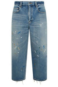 Balenciaga Sprayed Effect Wide-Leg Jeans