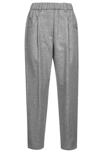 Brunello Cucinelli Monili Detailed Straight Leg Trousers