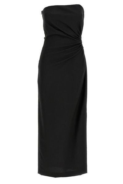 Max Mara Silva Gathered Strapless Dress