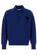 AMI Quota Logo Polo Knitted Sweater