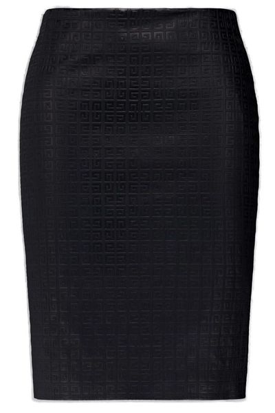 Givenchy 4G Embossed Leather Skirt