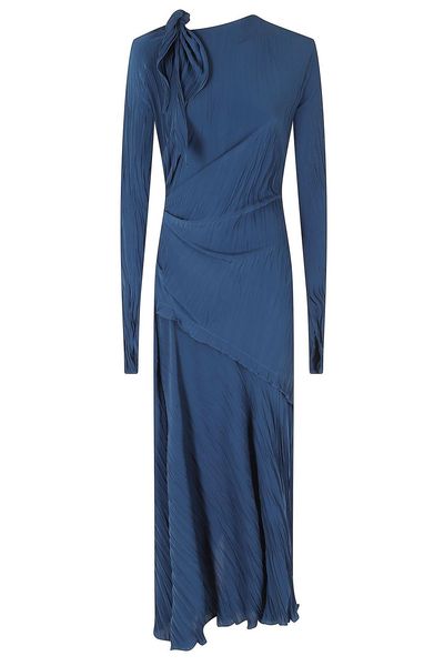 Victoria Beckham Asymmetric Plissé Dress