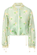 Fendi Floral Lace Bomber Jacket