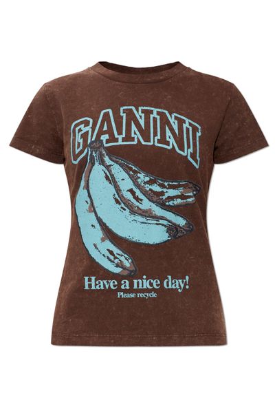 Ganni Banana Print T-Shirt