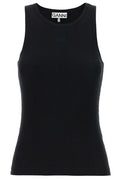 Ganni Sleeveless Ribbed Top
