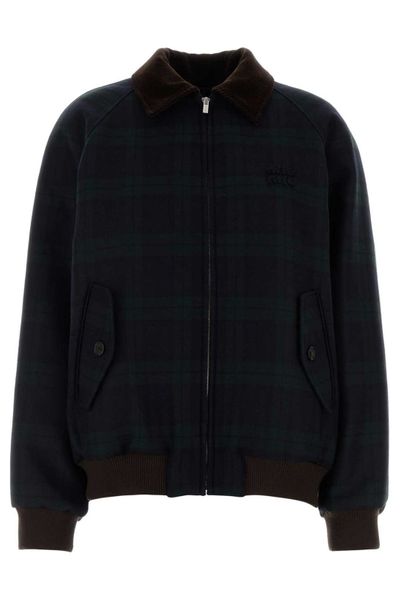 Miu Miu Long-Sleeved Zipped Coat