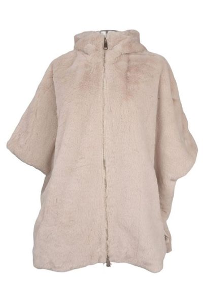 Sergio Moretti Hooded Faux Fur Coat