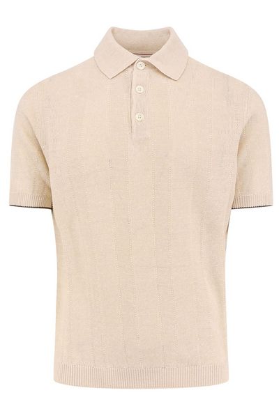 Brunello Cucinelli Short-Sleeved Knitted Polo Shirt