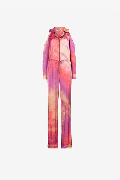 Roberto Cavalli Tie-Dye Drawstring Jumpsuit