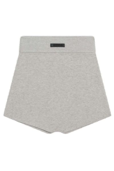 Fear Of God Essentials Logo Patch Ribbed Knit Shorts
