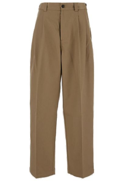 Maison Margiela X Pendleton Logo-Patch Checked-Yoke Trousers