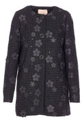 TWINSET Flowers And Sequins Bouclé Coat