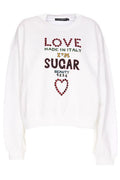 Dolce & Gabbana Slogan Printed Jersey Sweatshirt