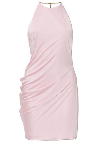 Versace Draped Backless Mini Dress