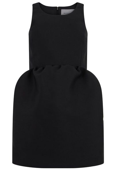 Balenciaga Sleeveless Wide-Skirt Dress