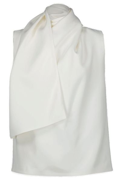 Khaite Wrap Detailed Sleeveless Top