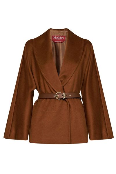 Max Mara Studio Abissi Belted Wrap Coat
