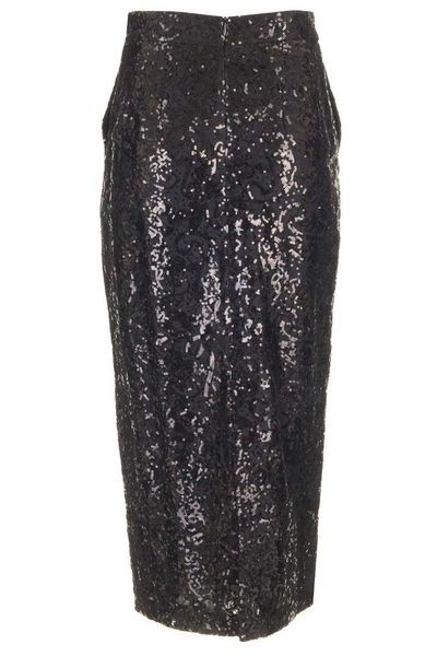 Al Duca D'aosta 1902 Sequin Lace Midi Skirt