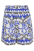 Valentino All-Over Logo Printed Shorts