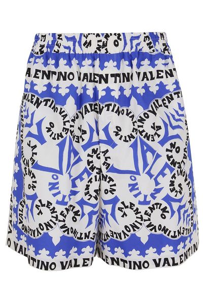 Valentino All-Over Logo Printed Shorts