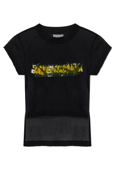 Balenciaga Logo Detailed T-Shirt