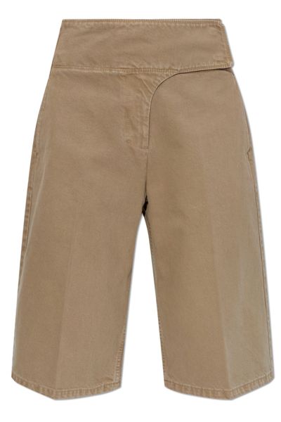 AMI Wrapped Belted Bermuda Shorts