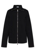 Burberry Ribbed-Knit Zip-Up Cardigan