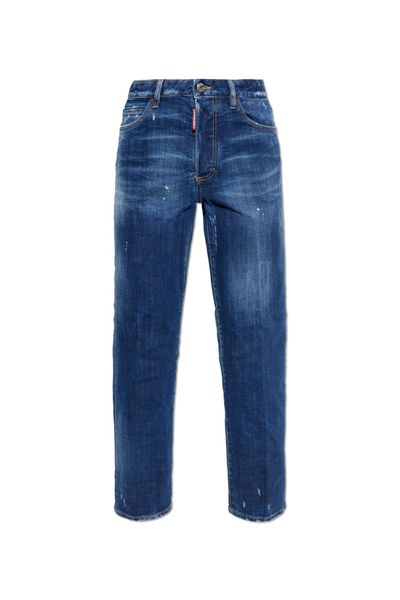 Dsquared2 Distressed Logo Patch Jeans