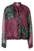 Dries Van Noten Abstract-Print Bow Blouse