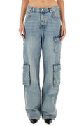 Moschino Jeans Logo-Patch Straight-Leg Jeans