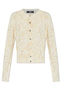 Versace Crewneck Button-Up Cardigan