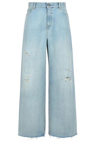 Golden Goose Deluxe Brand Wide-Leg Distressed Jeans