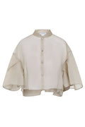 Max Mara Donna Button-Up Cape